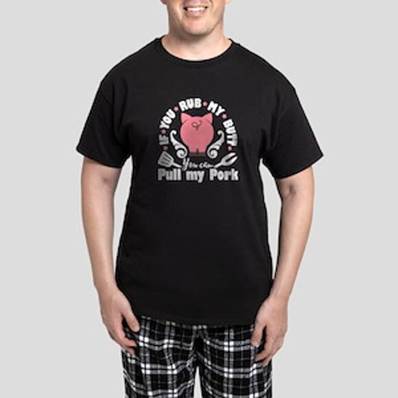Canvas Other - Canvas‎ Men's Black Pull My Pork Pig Graphic Short Sleeve T Shirt Tee Top XXL